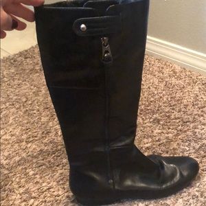 Enzo Angiolini black leather boots